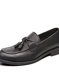 cheap -Men&#039;s Loafers &amp; Slip-Ons Brogue Tassel Loafers British Daily PU Shock Absorbing Wear Proof Black Brown Fall Spring