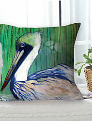 cheap -Bird Double Side Cushion Cover 1PC Soft Decorative Square Throw Pillow Cover Cushion Case Pillowcase for Bedroom Livingroom Superior Quality Machine Washable Outdoor Cushion for Sofa Couch Bed Chair Oil Painting Style
