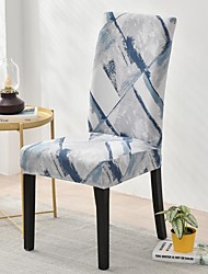 cheap -Stretch Kitchen Chair Covers Dinning Chair Seat Slipcoevr Edge Dustproof Protector for Hotel,Banquet,Wedding,Party Removable Washable