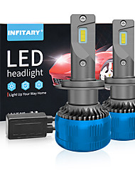 cheap -2pcs Infitary A10 3570 chip Car Headlight Fog Lamps H4 H7Bulbs Led 32000Lm H1 H11 9005 9006 HB4 3 Color Change 6500K Auto Light 155W