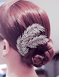 cheap -Rhinestone Romantic Alloy Hair Combs / Flowers / Headdress with Metal / Crystals / Rhinestones 1 PC Wedding / Special Occasion Headpiece