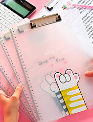 cheap -A4 Paper Multifunction Writing Clip Assorted colore Plastic Enclosed Clipboards Folio for  Home Work Office school 1pcs