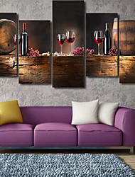 cheap -Wall Art Canvas Prints Painting Artwork Picture Red Wine Drink Home Decoration Décor Rolled Canvas No Frame Unframed Unstretched