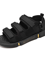 cheap -Men&#039;s Sandals Sports Sandals Roman Shoes Beach Daily PU Breathable Black / Gold White Black Spring Summer