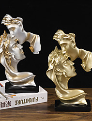 cheap -One Kiss Affectionate Couple Figure Statue Resin Handicraft Ornament Living Room Decoration Ornament