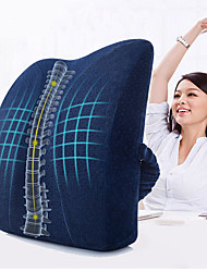 cheap -Soft Memory Foam Lumbar Support Breathable Healthcare Back Waist Cushion Travel Pillow Car Seat Home Office Pillows Relieve Pain