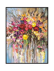 cheap -Oil Painting Handmade Hand Painted Wall Art Plant Floral Abstract Home Decoration Decor Stretched Frame Ready to Hang