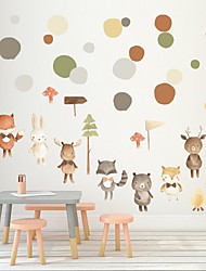 cheap -Cartoon Wall Stickers Pre-pasted PVC Removable Stickers, Home Decoration Wall Decal Wall Stickers for bedroom living room Bedroom / Kids Room &amp;amp