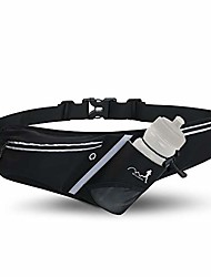cheap -running belt, waist bag rainproof phone holder with adjustable elastic band, reflective running bag for cycling, walking, jogging, traveling and outdoor activities (black)