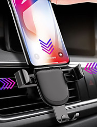 cheap -Phone Holder Stand Mount Car Air Vent Outlet Grille Car Holder Phone Holder Gravity Type Adjustable 360°Rotation Silicone Aluminum Alloy Phone Accessory iPhone 12 11 Pro Xs Xs Max Xr X 8 Samsung