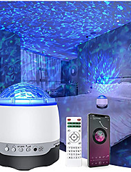 cheap -Star Galaxy Projector Light Projector Light Remote Controlled Voice-activated Mode Dimmable colors Party Wedding Gift RGB+White