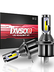cheap -2pcs TXVSO8 M4 Diode Lamp H4 LED Headlights for Car MINI 9003/HB2 Hi/LO Universal Auto COB 6000K Light 55W/Bulb 26000LM