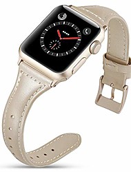 cheap -compatible with apple watch band 38/40/42/44mm women girl genuine leather luxury slim thin fashionable wristbands replacement strap for iwatch se series 6/5/4/3/2/1 (retro gold, 42mm/44mm)