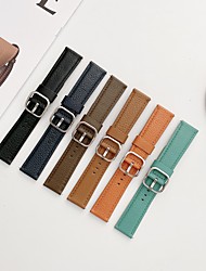 cheap -1 pcs Smart Watch Band for Samsung Galaxy Watch 4 Classic Watch 3 Active 2 Gear S3 Frontier 46mm 45mm 44mm 42mm 41mm 40mm, 22mm 20mm Watch Band Genuine Leather Smartwatch Strap Business Classic