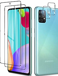 cheap -[2+2 pack] For Samsung Galaxy S22 Ultra S21 Plus S20 FE Note 20 Screen Protector + Tempered Glass Camera Lens Protector HD Clear 9H Hardness Anti-scratch Case Friendly Bubble Free