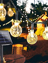 cheap -Solar Bulb String Lights Outdoor 50 LEDs 7m Crystal Ball Solar Light 6.5m 30 Leds Outdoor IP65 Waterproof 8 Models String Fairy Lamps Solar Garden Garlands Christmas Decoration