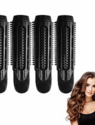 cheap -Hair Root Clips Volumizing Clips Natural Fluffy Hair Clips Curly Hair Styling Tool Rollers For All Hair Types Lengths Lightweight And Easy To Carry Not Hurt Hair 4 PCS Black