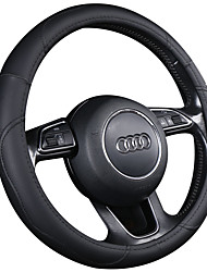 cheap -Steering Wheel Covers Leather Black For universal All years