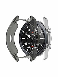 cheap -compatible with samsung galaxy watch 3 case 41mm/45mm flexible tpu bumper protector protective case frame for galaxy watch 3 sm-r850/sm-r840 (black, watch 3 41mm)