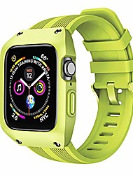 cheap -compatible for apple watch bands with rugged protective case designed,suitable for iwatch series 6/se/5/4 (green, 42mm)