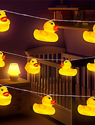 cheap -Mini Yellow Duck LED String Light 1.5M 10LEDs Battery Powered Indoor Outdoor Christmas Wedding Party Garden Decoration LED Fairy Lights