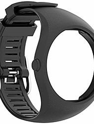 cheap -silicone wristband for polar m200 bands, soft replacement quickly release bracelet polar m200 gps watch adjustable wrist band for women men (black)