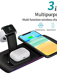 cheap -3 in 1 Wireless Charger 15 W Output Power Wireless Charging Station Fast Charging LED Indicator Lights For Smart Watch iPhone 13 12 Pro Max SE2 XR Samsung Galaxy S22 S21 S20 AirPods