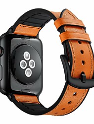 cheap -Smart Watch Band for Apple iWatch Series 7 / SE / 6/5/4/3/2/1 38/40/41mm 42/44/45mm Quilted PU Leather Smartwatch Strap Classic Clasp Leather Loop Business Band Replacement  Wristband
