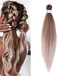 cheap -Extension Matte Box Braids Natural Color Synthetic Hair Braiding Hair 1pc / pack / Daily Wear / The hair length in the picture is 26 inch.