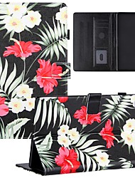 cheap -Tablet Case Cover For Lenovo Tablets Tab M10 FHD Plus 10.3 TB-X606 TB-X605F Card Holder Shockproof Dustproof Graphic Flower PU Leather with Stand Auto Sleep/Wake