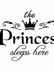 cheap -kids room wall sticker removable princess sleeps wall stickers art vinyl decals baby girls room decorative decal