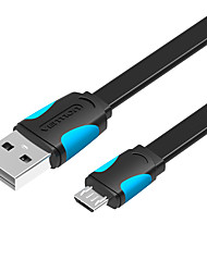 cheap -VENTION USB 2.0 Micro USB Cable Normal 2 A 2.0m(6.5Ft) 1.5m(5Ft) 1.0m(3Ft) PVC(PolyVinyl Chloride) Pure copper For Samsung Xiaomi Huawei Phone Accessory