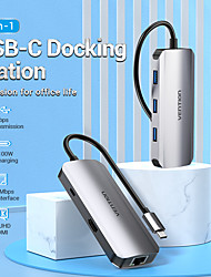cheap -VENTION Support Power Delivery Function TOHHB USB 3.0 USB C to USB 3.0 USB 3.0 USB C RJ45 HDMI USB Hub 6 Ports For Windows, PC, Laptop