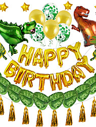 cheap -Dinosaur Birthday Party Decorations Dinosaur Balloon Happy Birthday Balloon Party Supplies