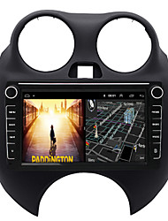 economico -Outlet di fabbrica 8 pollice 2 Din Android Lettore DVD per auto nel cruscotto Schermo touch GPS RDS per Nissan marzo / Wi-Fi / Supporto per scheda SD e attacco USB