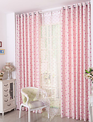 cheap -Two Panel American Style Love Jacquard Curtain Living Room Bedroom Dining Room Children&#039;s Room Cationic Curtain