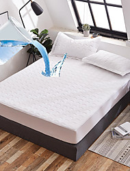 cheap -Waterproof Quilted Bed Fitted Sheet Mattress Protector Queen/King Size/Twin Deep Pocket For Home Hotel Hospital Dorm Without Pillowcases