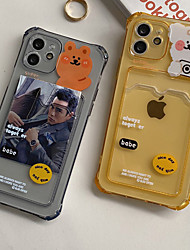 cheap -Phone Case For Apple Back Cover iPhone 11 Pro Max SE 2020 X XR XS Max 8 7 6 Card Holder Shockproof Dustproof Cartoon Graphic TPU