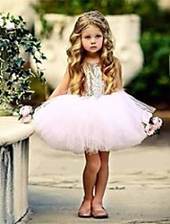 cheap -Children&#039;S Skirt Little Girls Pageant Dresses Summer Kids Baby Flower Girl Dress Sequins Dress Tutu Princess Girls Clothes Little