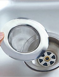 cheap -Stainless Steel Bathtub Hair Catcher Stopper Shower Drain Hole Filter Trap Kitchen Metal Sink Strainer Floor Drain
