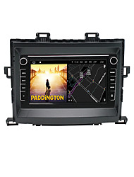 economico -Outlet di fabbrica 8 pollice 2 Din Android Lettore DVD per auto nel cruscotto Schermo touch GPS RDS per Toyota Alphard / Wi-Fi / Supporto per scheda SD e attacco USB