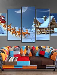 cheap -Christmas  Wall Art Canvas Prints Painting Artwork Picture Home Decoration Decor Rolled Canvas No Frame Unframed Unstretched