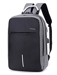 cheap -Commuter Backpacks Laptop Backpack Bags inch Compatible with Macbook Air Pro, HP, Dell, Lenovo, Asus, Acer, Chromebook Notebook Shock Proof Polyester Solid Color for Business Office