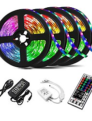 cheap -20m 65ft LED Strip Lights 1200 LED 2835 SMD RGB for Car TV backlight Cuttable Linkable 100-240 V Self-adhesive IP44 4x5m
