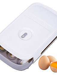 cheap -Household Egg Storage Boxes Portable Drawer Type Stackable 18-21 Eggs Container Egg Tray Kitchen Food Arrangement Rack Refrigerator Rolling Drawer Egg Fresh-Keeping Box