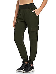 cheap -women&#039;s cargo hiking pants lightweight quick dry drawstring outdoor pants with 4 pockets upf 50, green, s