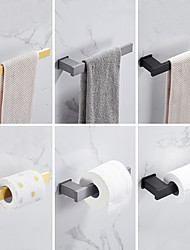 cheap -Towel Bar Toilet Paper Holder Creative Contemporary Modern Aluminum Bathroom 1-Towel Bar Wall Mounted