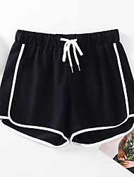 cheap -Women&#039;s Pajamas Bottom 1pc Pure Color Simple Comfort Home Party Bed Bamboo Gift Basic Pocket Spring Summer Black / Drawstring