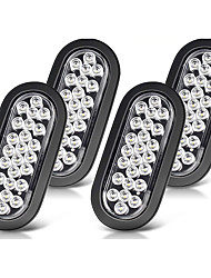 cheap -OTOLAMPARA 72W Oval LED Trailer Lights Super Bright 24 LEDs White Brake Stop Turn Reverse Tail Lights with Sealed Rubber Gaskets Surface IP67 Backup Light Mount for Boat Trailer Truck RV 4pcs