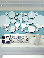 cheap -3D Circle Art Removable Wall Sticker Acrylic Mural Decal Home Room Decor Hot Decorative Stickers